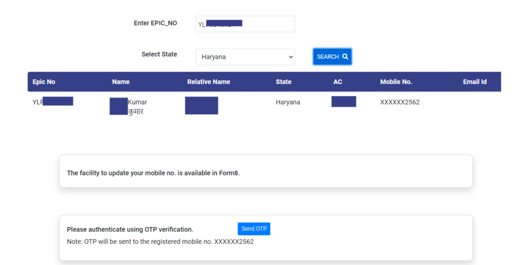 Voter Card Download