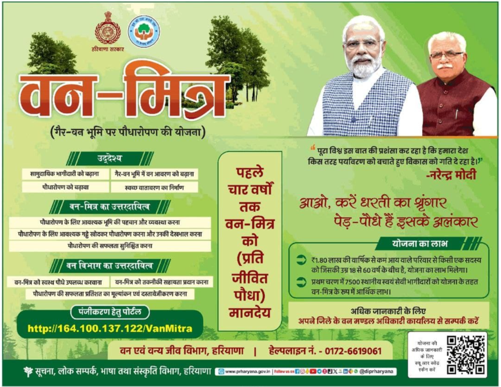 Haryana Van Mitra Yojana 2024