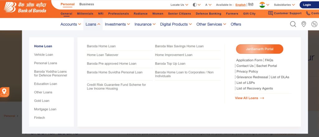 Bank of Baroda Personal Loan Online Apply 2024