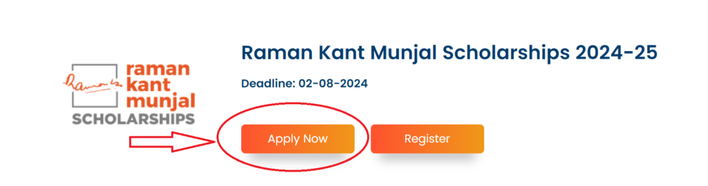 Raman Kant Munjal Scholerships Online Apply Process