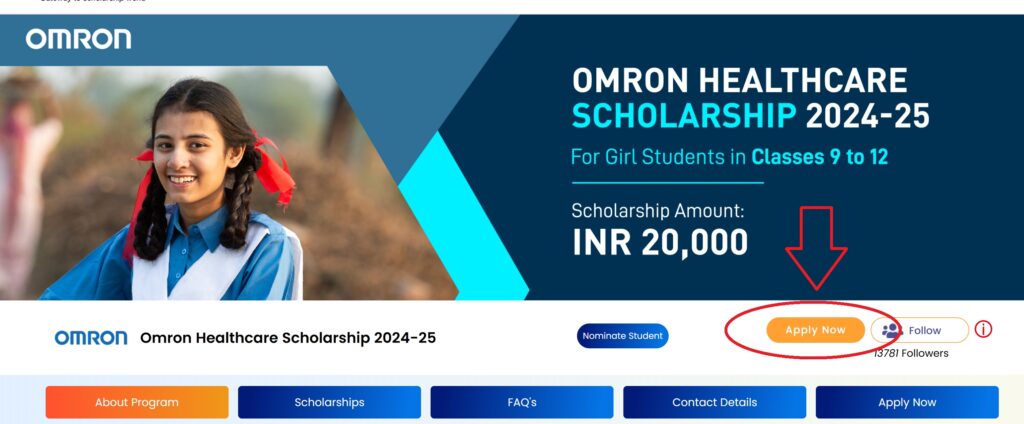 OMRON Healthcare Scholarship 2024-25 Apply